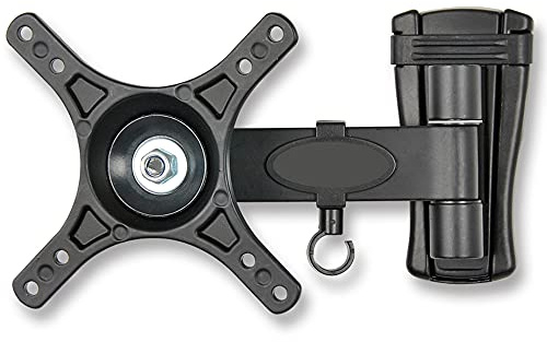 TM Electron TMSLC472 Soporte de Pared Universal inclinable, Giratorio con Brazo para monitores o televisores LED, OLED, LCD, Plasma de 10 hasta 24,MAX. 15Kg, VESA 100X100, Negro
