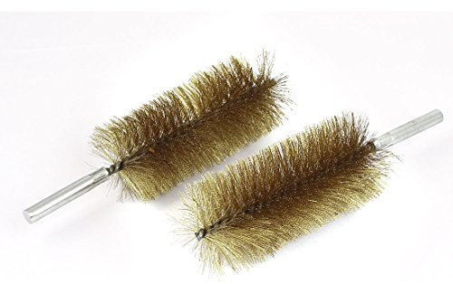 sourcing map Tubo de 50mm de Diámetro de Cepillo de Alambre de Cobre de Tuberías 2pzas Limpieza de la Chimenea Cepillos
