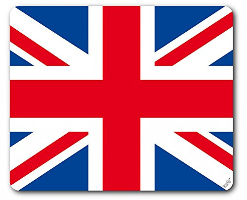1art1 Världens flaggor – storbrittanien landsflagga, Union Jack musmatta 23 x 19 cm