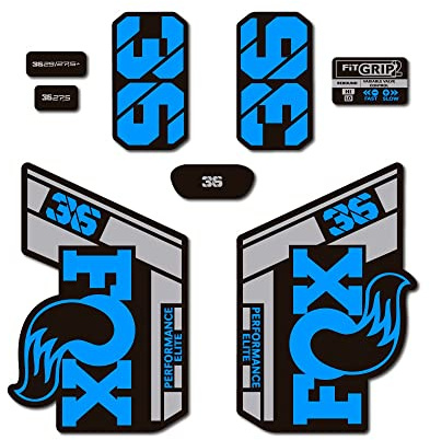 STAR SAM Fox 36 Performance Elite 2021 Bicycle Fork Compatible Stickers Light Blue 1 cm