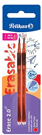 Pelikan Ersatzroller erase 2.0 rot Blister 2 Stück