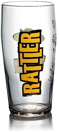 Healeys Rattler Cyder - Vaso de sidra (1 pinta a ala, 20 onzas, nucleado, vaso de serpiente de cascabel, sidra de Cornish, producto oficial, 1 vaso