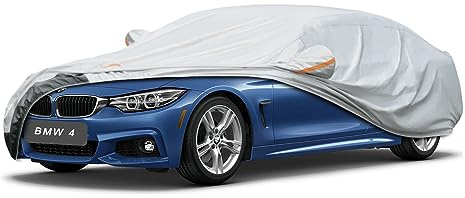GUNHYI 6 Layers Car Cover Custom Fit BMW 4 Series 2013-2025 Waterproof Breathable All Weather, Heavy Duty Outdoor Full Cover Sun Rain UV Protection, Shipping From European Warehouse.