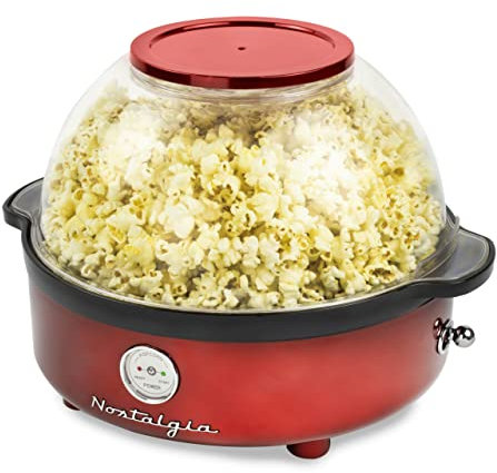Nostalgia Machine à popcorn rétro Rouge 5,5 l