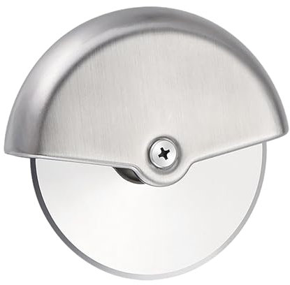 Rueda para cortar pizza, cortador ergonómico de acero inoxidable