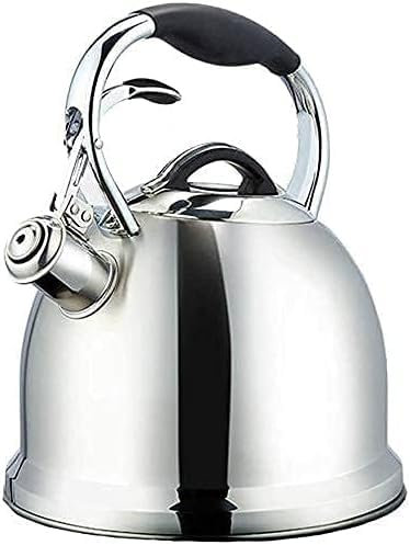 Bollitore da campeggio Teiere per fornelli Bollitore da campeggio Creatività Teiera con fischio Fornello elettrico a gas in acciaio inossidabile Bollitore Teiera da campeggio Teiera riscaldante