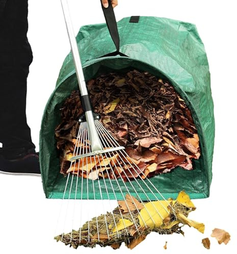 Wiederverwendbare Laubsäcke – Mehrzweck-Gartensack, faltbarer Gartenbehälter | Big Gulp Laubsäcke, Laubsack, Laubsack, wiederverwendbarer Müllbeutel, robuster Abfallbehälter für