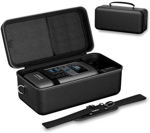 ProCase Hard Travel Case for Anker SOLIX C200 DC/MARBERO 88Wh Power Bank Station, Outdoor Carrying Storage Bag for 192Wh 60,000mAh Portable Power Station 200W Solar Generator with Adjustable Strap