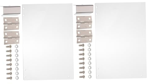 ZUNOXAZ Commercial Popcorn Machine Protective Baffle 2pcs Pvc Door Panels 36.3x21.5cm Replacement for Popcorn Maker Accessories, Prevents Spillage for Indoor and Outdoor Use
