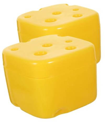 STOBAZA 2pezzi Contenitore Per Fette Di Formaggio Box Di Conservazione Per Pancetta Contenitori Riutilizzabili Per Conservazione in Frigorifero Design Coperchio Sigillante Per Mantenere La