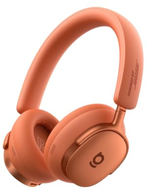 Baseus Inspire XH1 Over-Ear Kopfhörer mit Noise Cancelling, Sound by Bose, Cloud-Komfort, Dolby Audio & Hi-Res für Unglaublich Dynamischen Sound, 100 Std. Spielzeit, Sonnenuntergangs-Koralle
