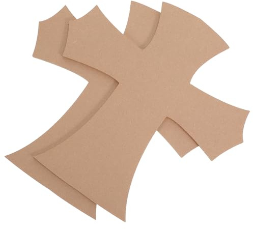 DECHOUS Set 2 Sottobicchieri a Mosaico in Legno Grezzo Base Vuota, Sottovasi per Piante e Sottobicchieri DIY per Artigianato e Decorazioni Casa