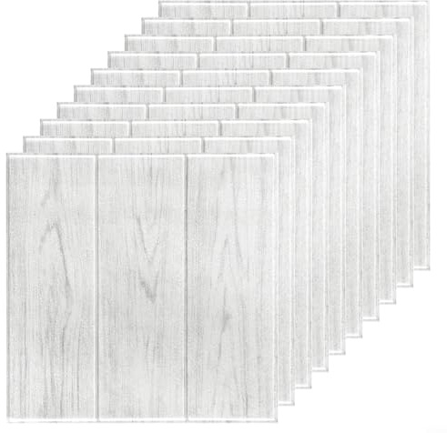 Lot de 20 panneaux muraux 3D en mousse PE souple, isolation phonique et résistante pour salon, chambre à coucher, cuisine et escaliers (E) - 35 x 35 cm