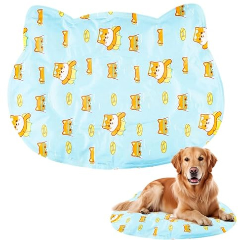 Cat Cooling Mat - Indoor Cats Heat Relief Pad - Gel Filled Kitten Cooling Mat - for Indoor Bedroom Windowsill Road Trip Vacation Travel Car Seat