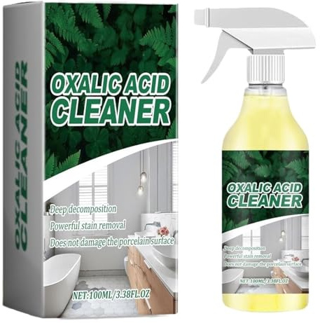 Oxalsyrarengöringsspray 2 stycken rengöringsspray för oxalsyra, kraftfull fläckrengöring av oxalsyra, kraftfull fläckborttagningsspray för badrum