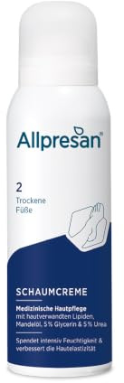 Allpresan Fuß spezial Nr. 2 Schaum-Creme für trockene Füße - Fußcreme zur täglichen Fußpflege trockener Haut - 125 ml