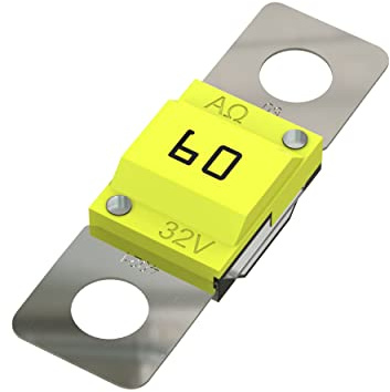 AUPROTEC Midi Hochstromsicherung Schraubsicherung 40A - 100A Auswahl: 60A Ampere gelb, 1 Stück
