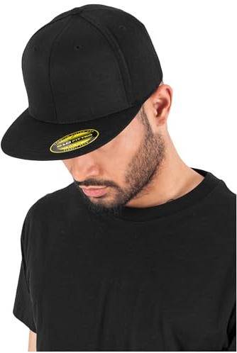 Flexfit Adult Hat Premium 210 Fitted - mens, Black, S/M