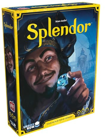 Asmodee, Splendor, Grundspiel, Taktisches Familienspiel, Deutsch | Strategisches Set-Collection-Spiel mit Edelsteinen für 2-4 Spieler, 30 Minuten, Brettspiel ab 10 Jahren