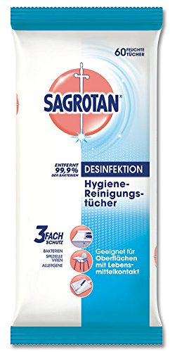 Sagrotan Hygiene-Reinigungstücher 1er Pack (1 x 60 Stück)