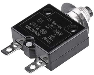 KIMISS Manual Reset Thermal Switch Circuit Breaker Over Current Overload Protector(5A)