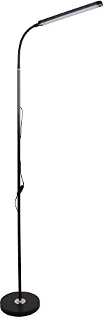 BEL AIR HOME - Lampe pied de salon LED avec 3 températures de lumière réglables - intensité ajustable et prise USB - Idéal pour l'éclairage de bureau et de maison (NOIR)