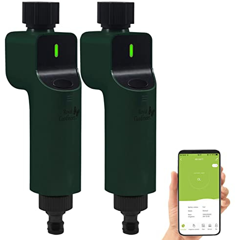 2 valves darrosage connectées pour passerelle Zigbee avec commandes vocales [Royal Gardineer]