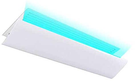 Air Conditioner Deflector For Ceiling Blind Shutter Air Conditioning,Air Deflector Angle Adjustable Anti Direct Blowing,Air-Con Deflectors For Home/Office,Lightweight Plastic,Easy to Install (54CM)