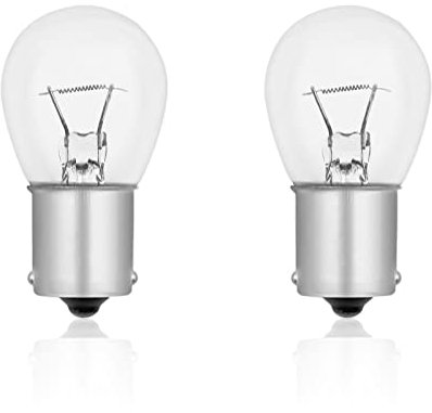 Bombillas Exteriores BA15s S25 32V 18W, Regulables, Blanco Cálido 2700K, 100lm, Bombillas Freno Coche y Intermitente para Barco, Autobús, Casa Rodante, Automóvil, Paquete de 2