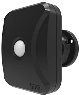 4lite Smart PIR Motion Sensor (Black) Battery Operated IP65 Rated Motion Detector Compatible with WiZ with a 3m Sensor Range - 4l1/8037-4Yr Guarantee