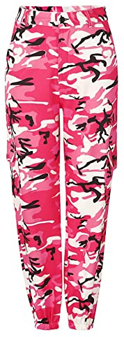 UNeedVog Frauen Tarnhosen Hohe Taille Leggings Hosen Strahllachen Hosen Harem Hosen Lose Weitbeinhosen