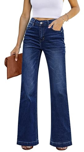 Luvamia Ladies Y2K Jeans Women's Dark Blue Size Medium Fits UK Size 12 - 14