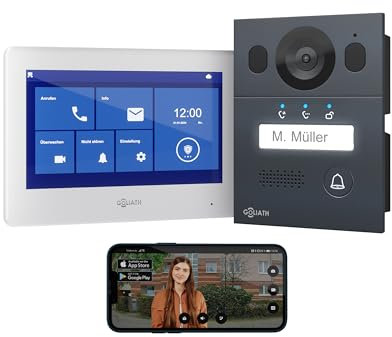 Goliath® Videoportero [Monitor 7] Portero Automatico con Camara - Videoportero 2 Hilos - Telefonillo con Camara - Video Portero - Resistente al Clima y vandalismo - Empotrada