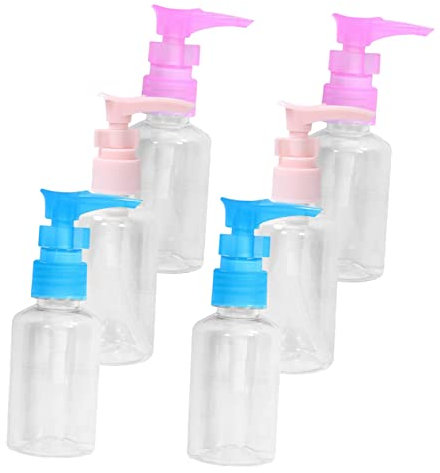 MAGICLULU 6stücke Pumpflaschen Nachfüllbar Seifenspender Für Shampoo Oder Duschprodukte Mit Flachem Boden Für Stabilen Stand Und Einfacher Anwendung Aus Hochwertigem Kunststoff
