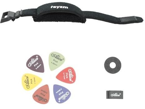 rayzm Gitarrensaiten-Dämpfer Mute-Schalldämpfer Fretwrap, Gitarren-Fret Dämpfungsband Geräuschreduzierer, Griffbrett-Dämpfungsgurt für Gitarre/Bass (S)