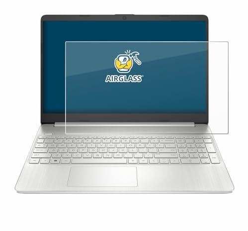 BROTECT Schutzglas für HP Laptop 15s-eq2677ng Schutzfolie Panzer Folie Glas Displayschutz Made in Germany [Kratzfest 9H, Anti-Fingerprint]