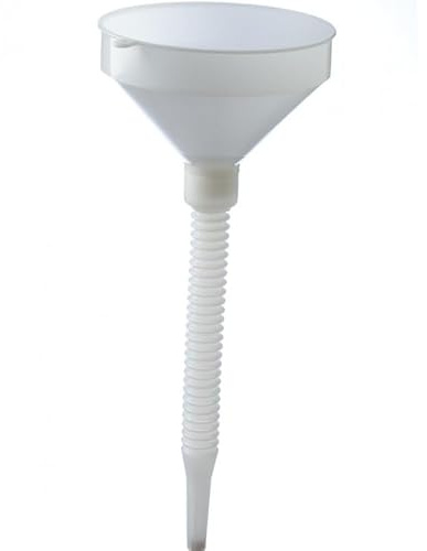 DIAH DO IT AT HOME Extra Large Plastic Funnel (25cm Diameter) with Flexible Spout - Food Grade Tool for DIY Winemakers & Brewers - Curved Pouring Spout for Glass Carboys, Mead & Cider