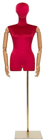 CRBUDY Einfache Halbkörper-Manikin, weibliche Schaufensterpuppe, Torso, Schaufensterpuppenkörper mit Armen zum Nähen, Theke, Schaufensterdekoration, Kleidungsmodelle