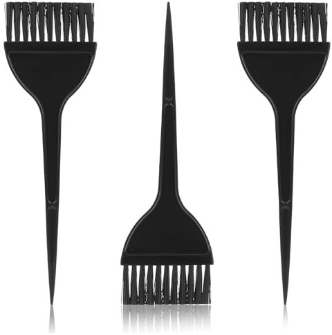 3 Stück Haarfärbepinsel, Schwarz Friseur Zubehör Friseur Bürste Pinsel Haare Färben Haarfarbe Pinsel Haare Färben Zubehör zum Haarfärben im Friseurladen oder zu Hause
