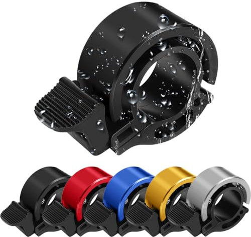 Ruayia Campanello Bicicletta, Campanello per mountain bike, Mini Campanello per bicicletta, Campanello per mountain bike, bici da corsa - Nero