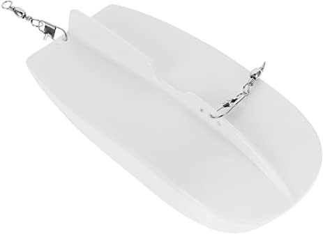VINTORKY Planche De Traîne Plastique Blanche Accessoire Plongée pour Mer Profonde Petite Et Portable pour Au Leurre Et Traîne