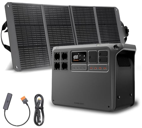 DJI Power 2000 estación de energía portátil, Batería LFP de 2048 Wh, Tamaño compacto, Salida estable de 3000 W, Recarga del 0% al 80% en 45 min, Generador eléctrico para el camping y autocaravanas