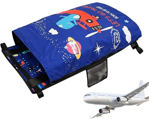 Hiemible Toddler Plane Bed | Toddler Footrest Travel Bed Airplane,Foldable Baby Sleep Hammock for Boys Girls Sleeping Beach Camping Sleeper Cruise Train Trips Flying