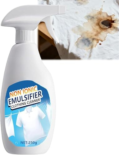 Non Ionic Emulsifier Clothing Cleaner, Clothes Oil Laundry Cleaning Remover, Stain Remover Spray for Clothes & Shoes, Universal Household Cleaner (1)