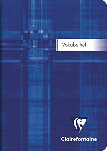 Clairefontaine 36479C Vokabelheft (DIN A6, 10,5 x 14,8 cm, liniert, mit Mittelstrich, 32 Blatt) 1 Stück farbig sortiert
