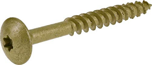 Power Pro Construction Lag Screws, 5/16in x 3in, 30 Pack, Bronze