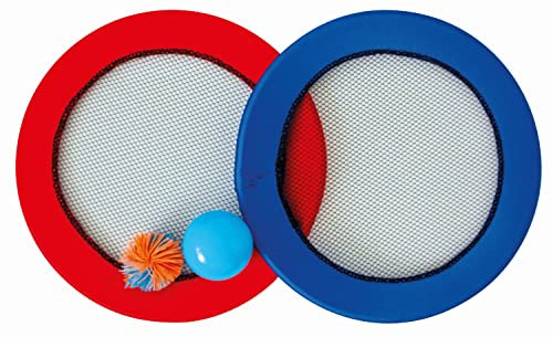 Günther Flugspiele 1561-2 in 1 Spiel Jumping Ball, ca. Ø 30 cm, Geschicklichkeitsspiel mit Spielnetzen und 2 Bällen, für Kinder ab 5 Jahren, Netzscheibe als Frisbee nutzbar