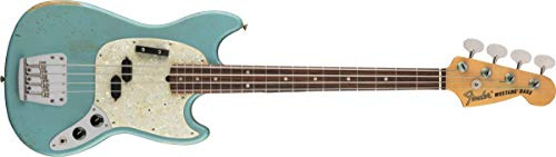 Fender Justin Meldal-Johnsen Road Worn Bass Faded Blue - 4-String Electric Bass