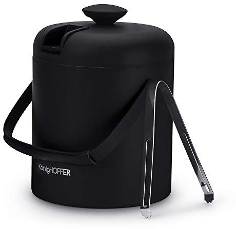 Konighoffer Eiseimer Eiskübel Eiswürfelbehälter Eiswürfel Eisbehälter Lugo schwarz 1,3 L