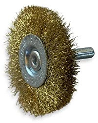 Kibros Brosse rot. circ. laiton souple Ø 50 mm 8 mm 1 rang tige